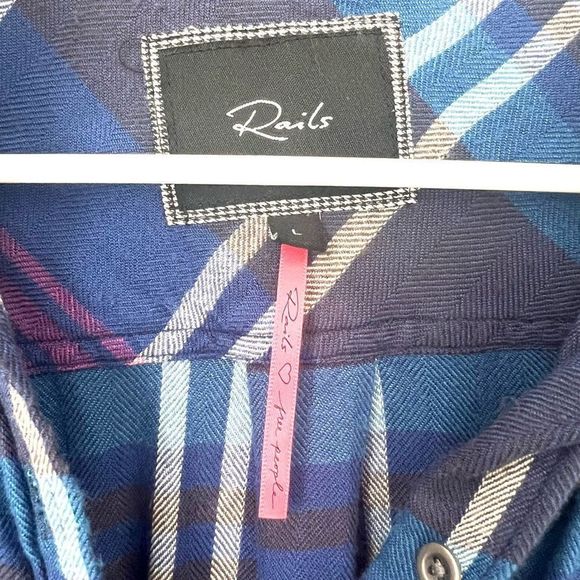 Rails Free People Oversized Flannel Top - Picture 4 of 6